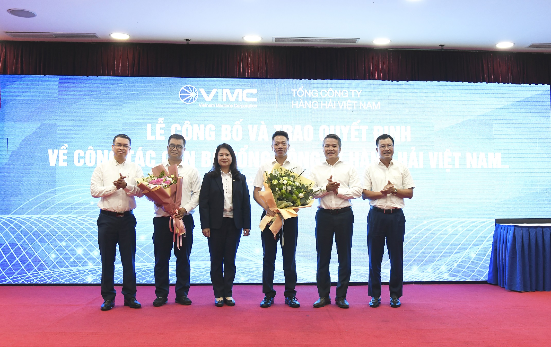 Công bố các quyết định về công tác cán bộ của Tổng công ty Hàng hải Việt Nam